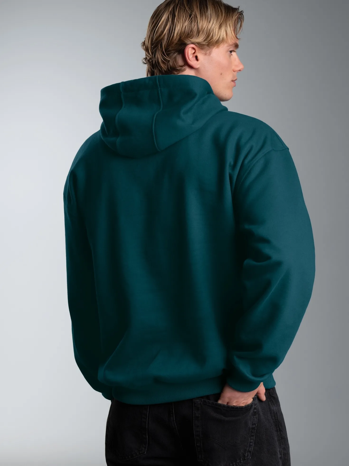 Hoodie mit modischem Logo-Weblabel Saphir