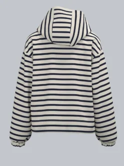 Hoodie mit Ringelmuster Natur