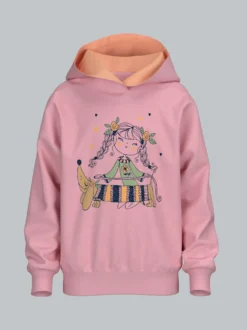 Hoodie mit verspieltem Dackelmotiv Lilie