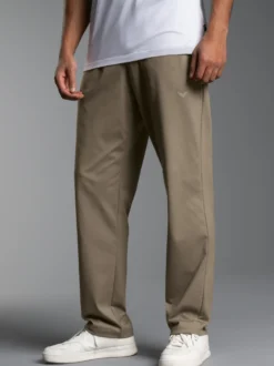 Hose DELUXE Baumwolle Taupe