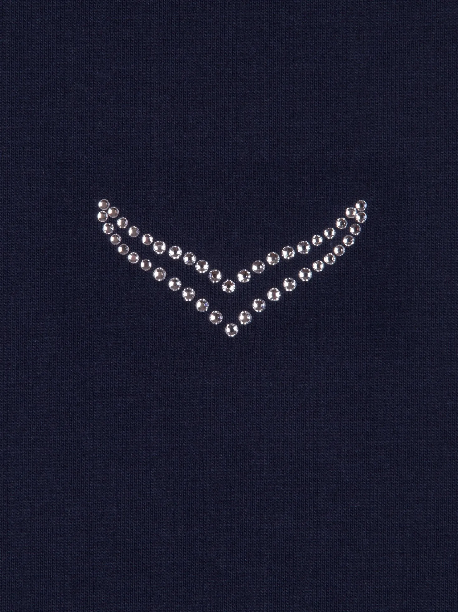 ¾ Hose mit Kristallsteinen Navy