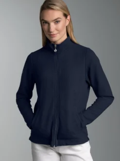 Jacke mit funkelnden Strass-Steinen Navy
