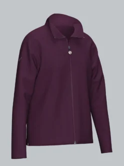 Jacke mit funkelnden Strass-Steinen Aubergine