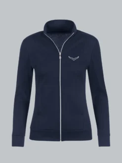 Jacke mit Kristallsteinen Navy