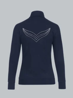 Jacke mit Kristallsteinen Navy