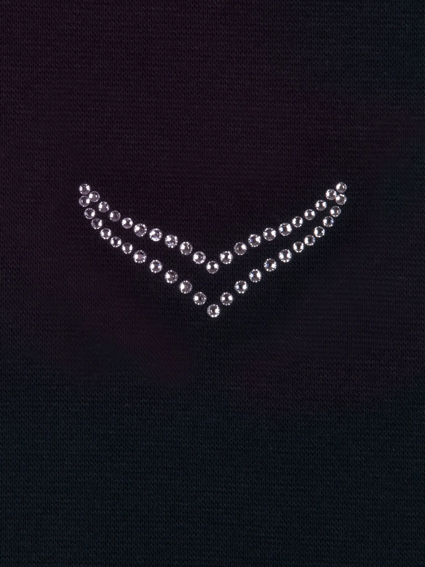 Jacke mit Kristallsteinen Schwarz