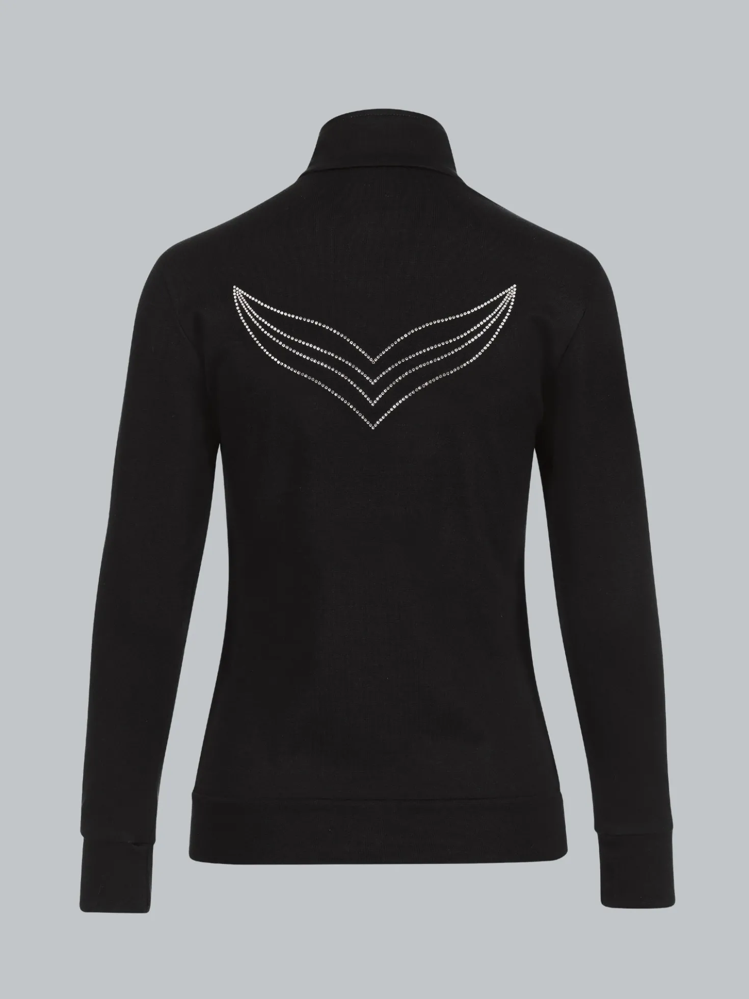 Jacke mit Kristallsteinen Schwarz