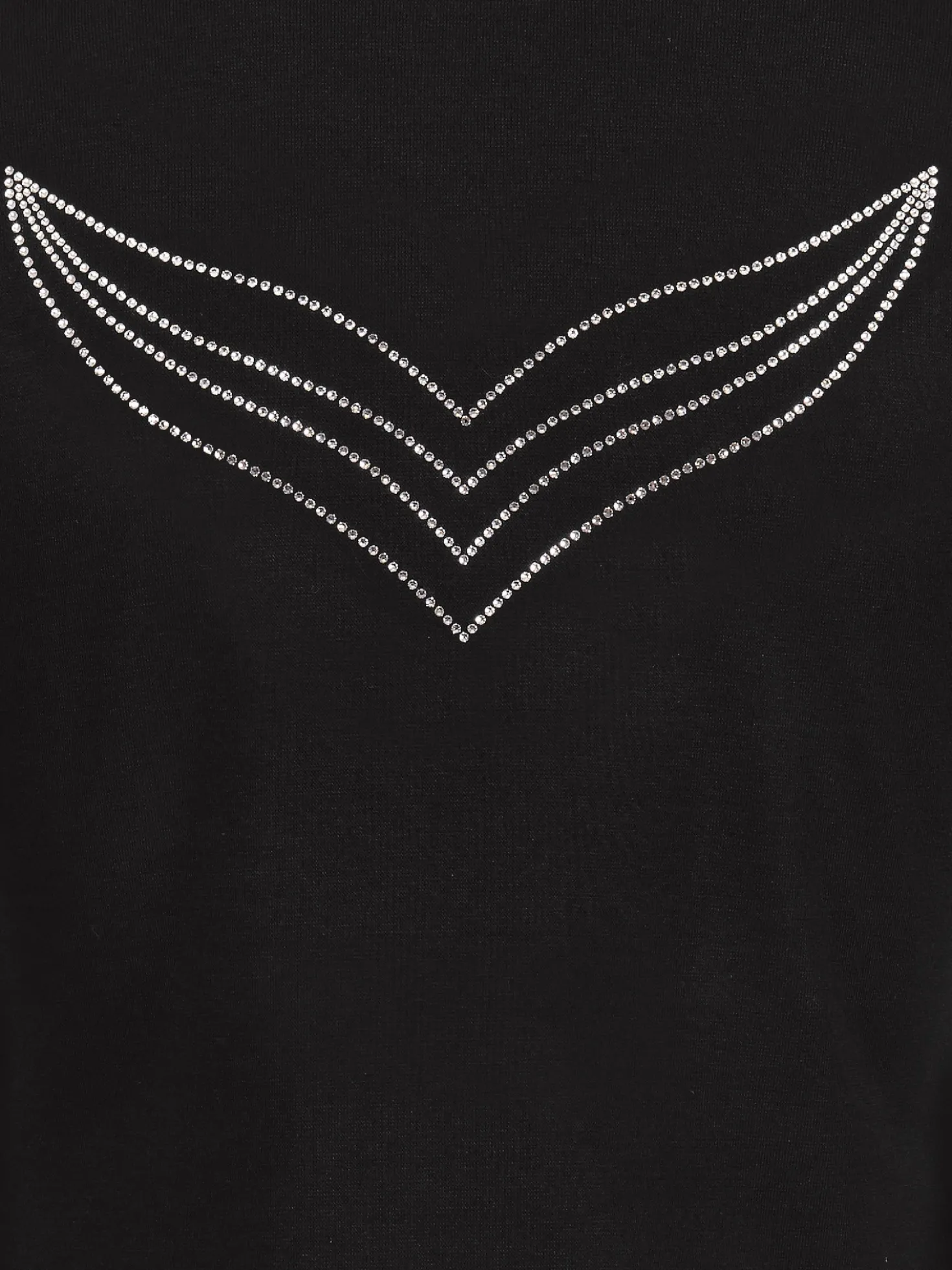 Jacke mit Kristallsteinen Schwarz