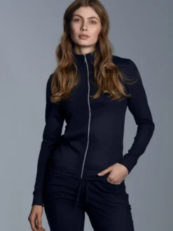 Jacke veredelt mit Kristallsteinen Navy