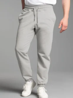 Jogginghose mit Bündchen Grau-melange