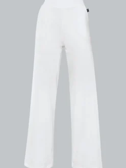 Jogginghose mit hohem Bund Weiss
