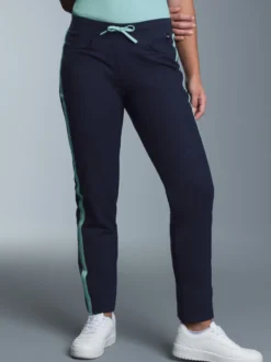 Jogginghose mit kontrastfarbigen Akzenten Navy/bunt