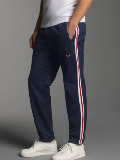 Jogginghose mit Seitenstreifen Navy