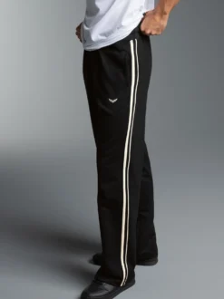 Jogginghose mit weitem Bein Schwarz