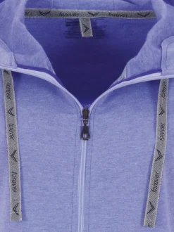 Kapuzenjacke Enzian-melange