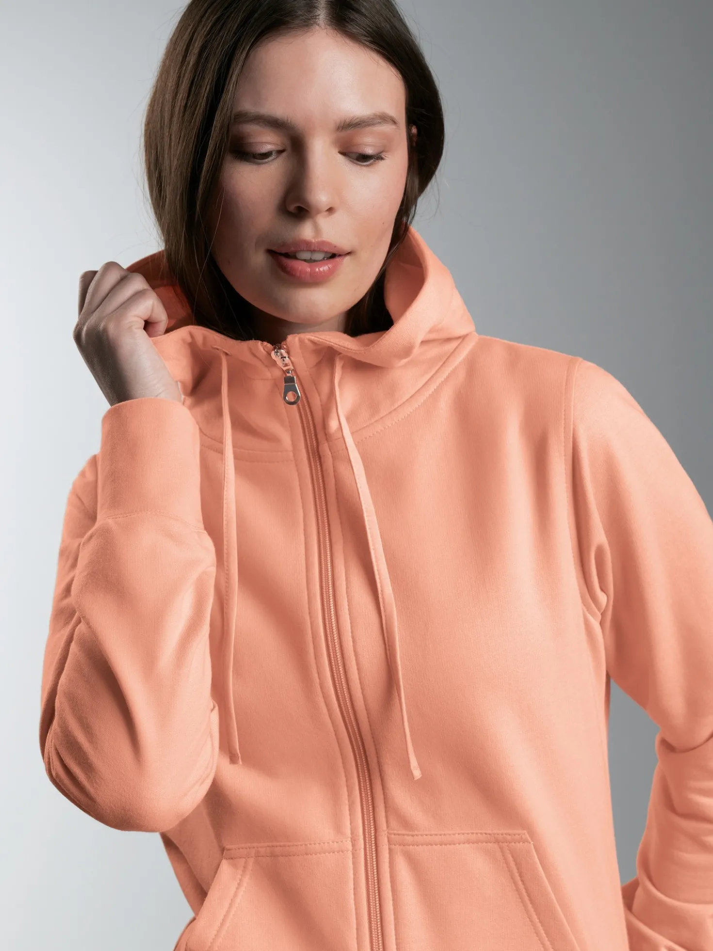 Kapuzenjacke Puder