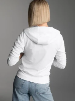 Kapuzenjacke Weiss