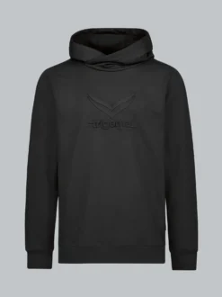 Kapuzenpullover mit großem 3D-Motiv Schwarz