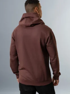 Kapuzenpullover mit großem 3D-Motiv Kastanie