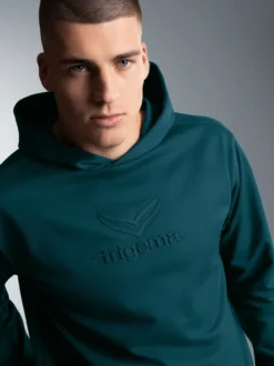 Kapuzenpullover mit großem 3D-Motiv Saphir
