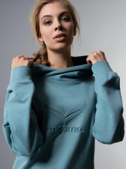 Kapuzenpullover mit großem 3D-Motiv Seegras