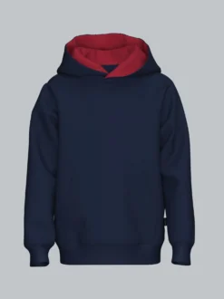 Kapuzenpullover mit Kängurutasche Navy