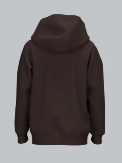 Kapuzenpullover mit Kängurutasche Mocca