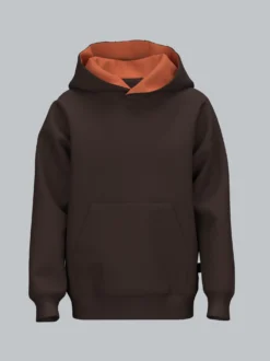 Kapuzenpullover mit Kängurutasche Mocca