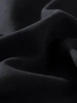 Kapuzensweatshirt aus Biobaumwolle Schwarz