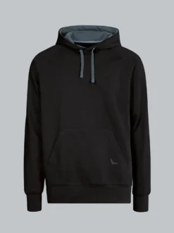 Kapuzensweatshirt aus Biobaumwolle Schwarz