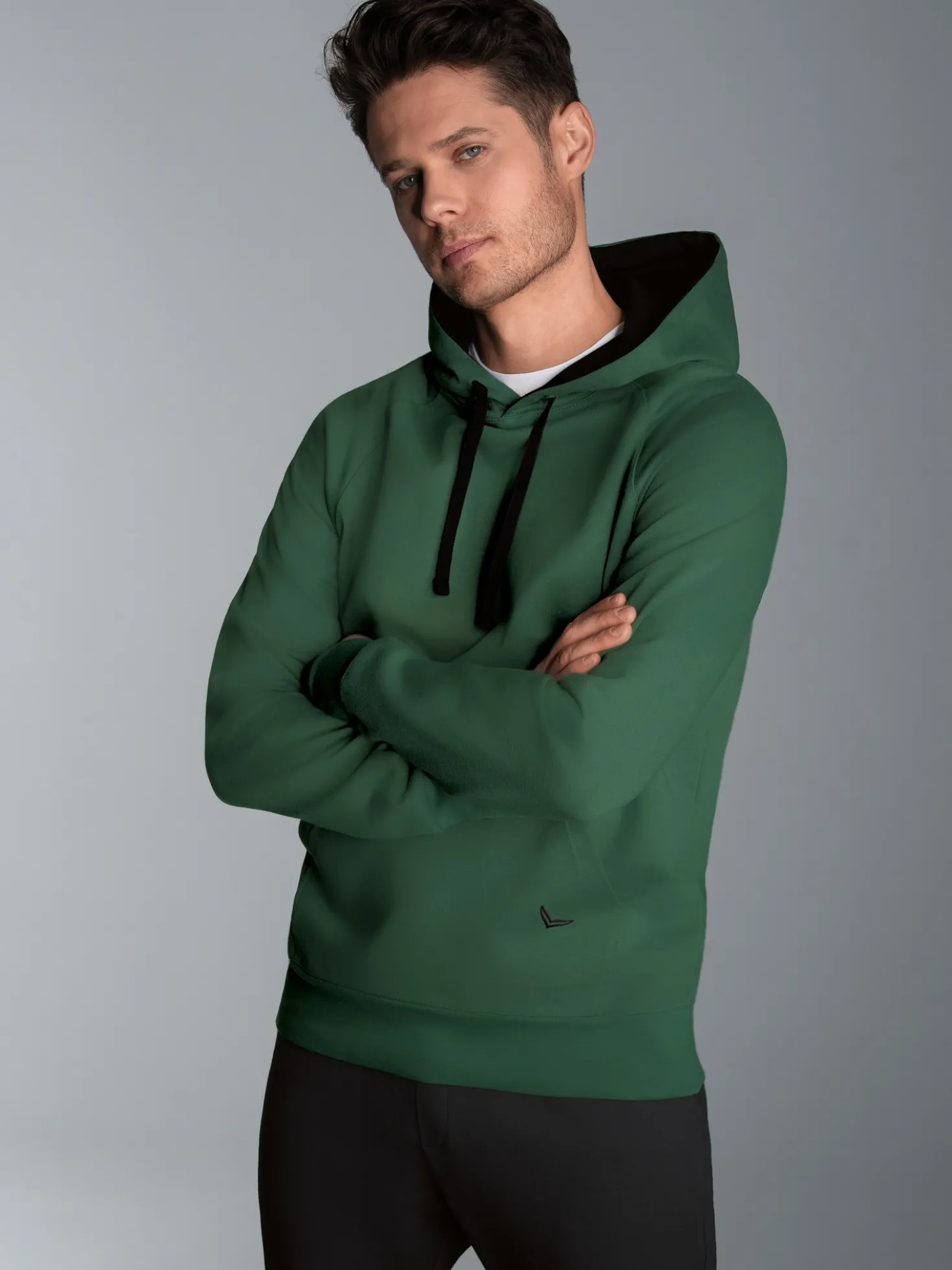 Kapuzensweatshirt aus Biobaumwolle Efeu