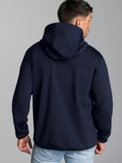 Klassische Softshell–Kapuzenjacke Navy