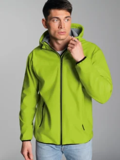 Klassische Softshell–Kapuzenjacke Lemon