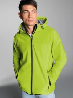 Klassische Softshell–Kapuzenjacke Lemon