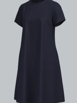 Kleid in Piqué-Qualität Navy