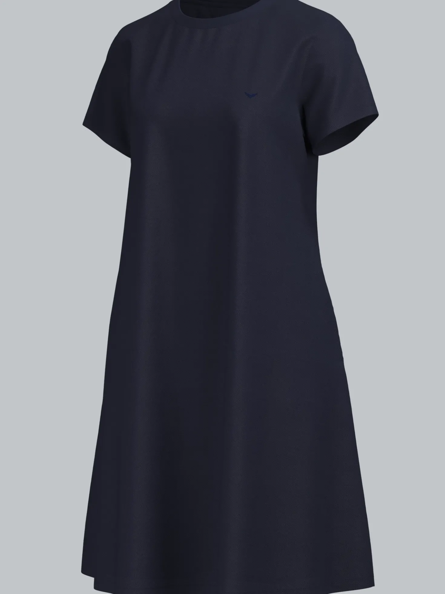 Kleid in Piqué-Qualität Navy