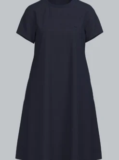 Kleid in Piqué-Qualität Navy