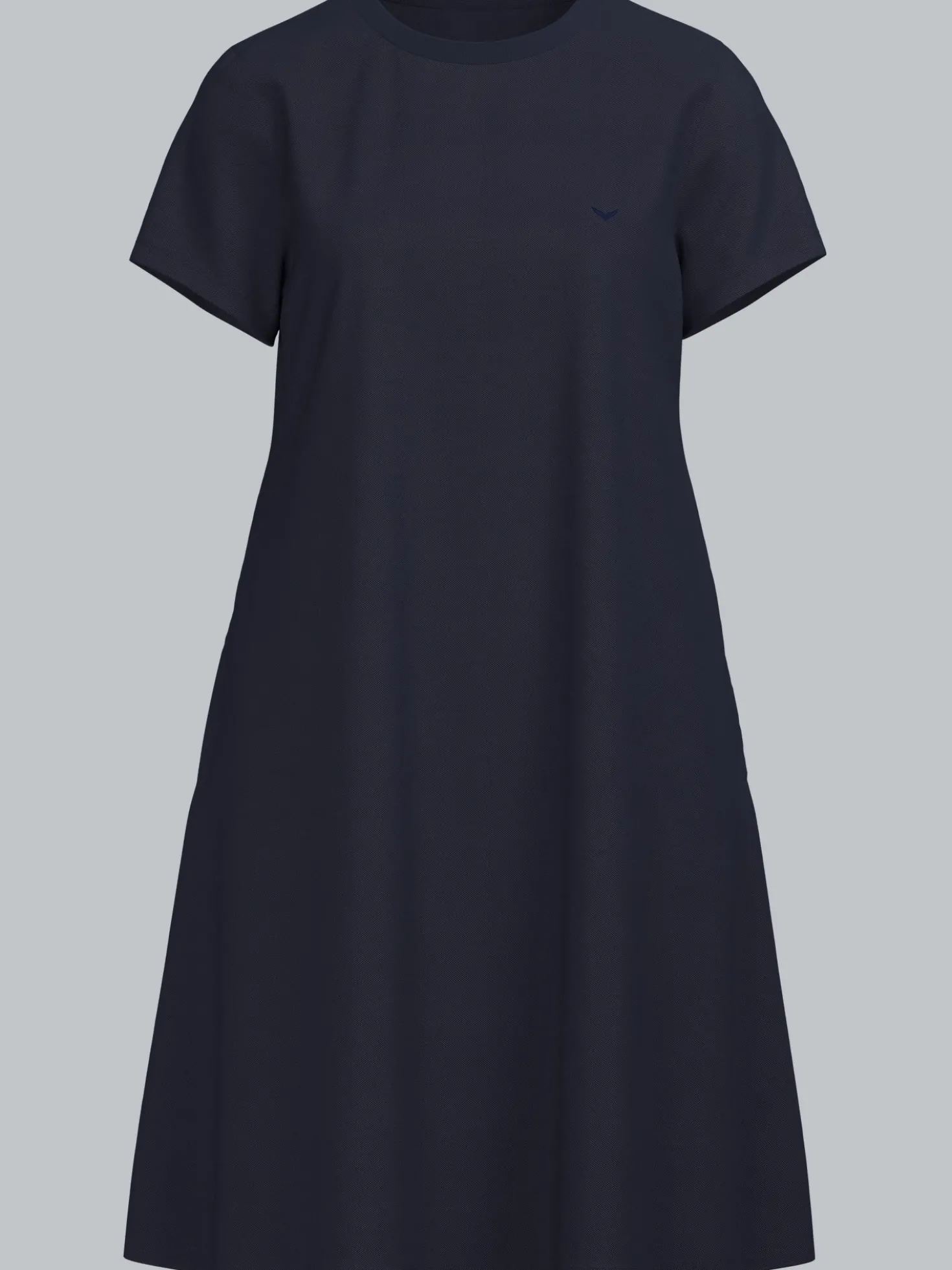 Kleid in Piqué-Qualität Navy