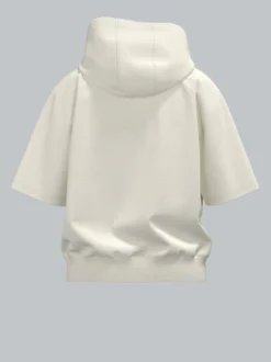 Kurzarm Hoodie Natur