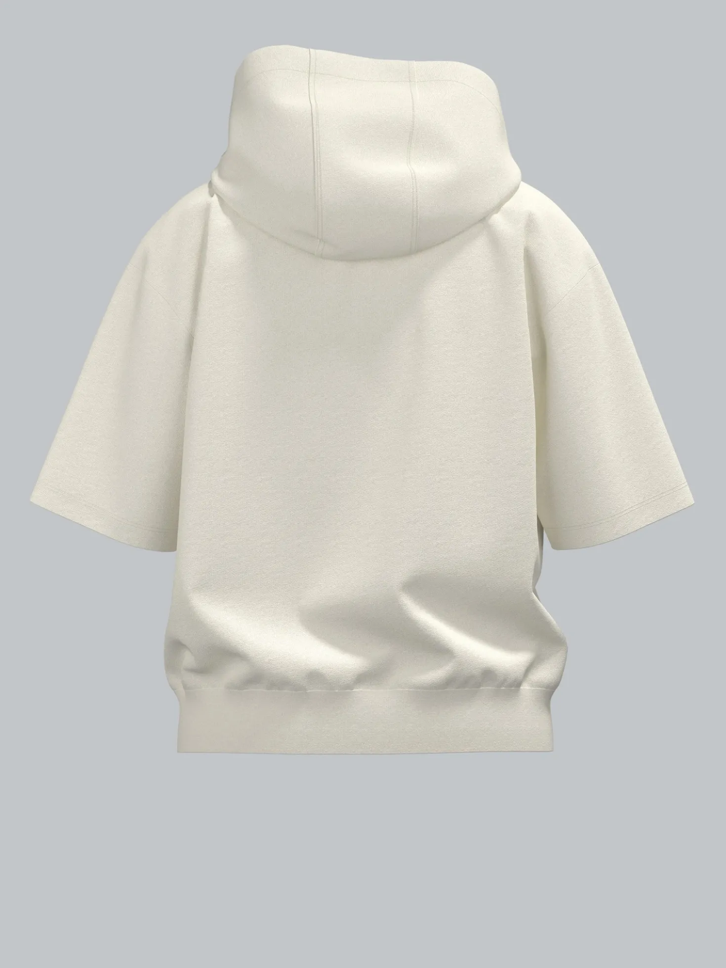 Kurzarm Hoodie Natur