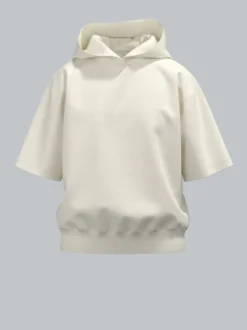 Kurzarm Hoodie Natur