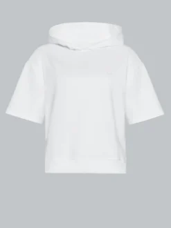 Kurzarm Hoodie Weiss
