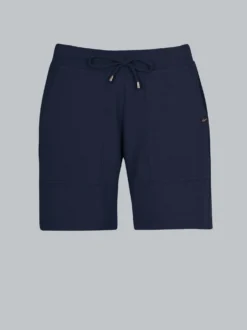 Kurze Hose mit aufgesetzten Seitentaschen Navy