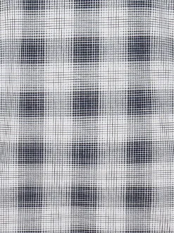 Langarm Schlafshirt mit klassischem Karo-Muster Navy