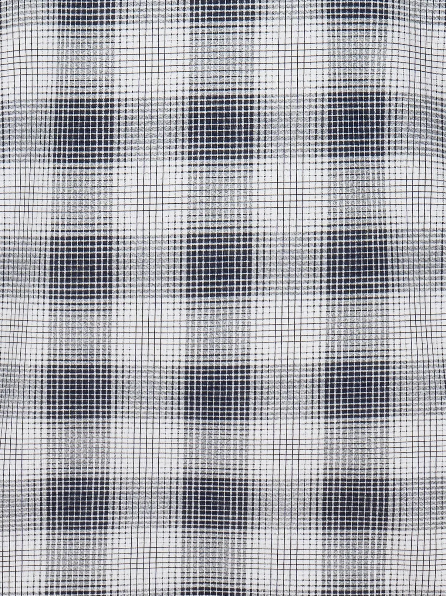 Langarm Schlafshirt mit klassischem Karo-Muster Navy