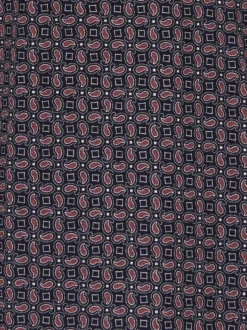 Langarm Schlafshirt mit Paisley-Muster Navy