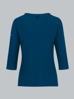 Langarmshirs aus Biobaumwolle Saphir-C2C