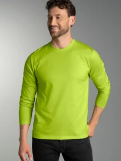 Langarmshirt aus 100% Baumwolle Lemon