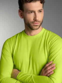 Langarmshirt aus 100% Baumwolle Lemon