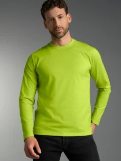 Langarmshirt aus 100% Baumwolle Lemon